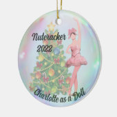 Personalisierter Nutcracker-Ornament - Ballerina-P Keramik Ornament (Links)