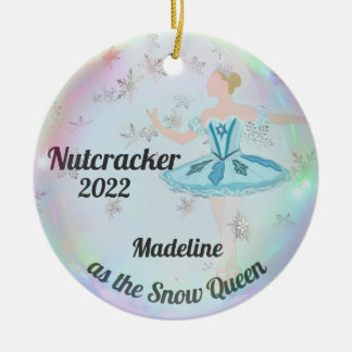 Personalisierter Nutcracker-Ornament - Schneekönig Keramik Ornament