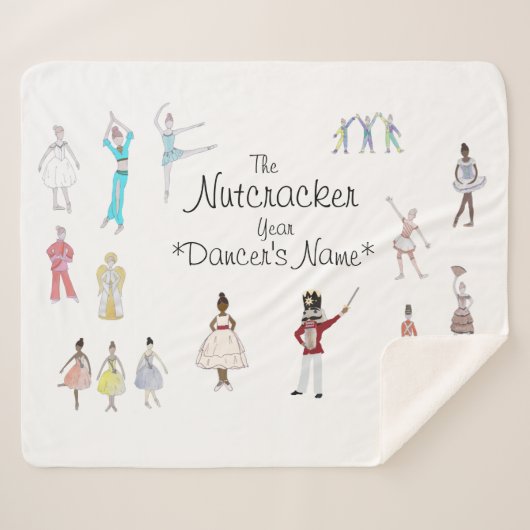 Personalisierter Nutcracker Sherpadecke (Vorderseite (Horizontal))