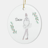 Personalisierter Nutcracker-Snowball-Sake Keramik Ornament (Links)