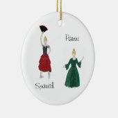 Personalisierter Nutcracker Spanisch/Mutterkuchen Keramik Ornament (Rechts)