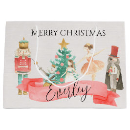 Personalisierter Nutcracker-Themenbeutel Große Geschenktüte