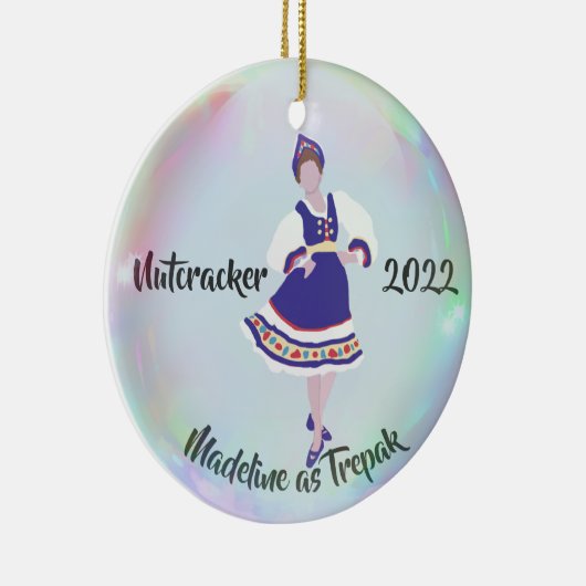 Personalisierter Nutcracker - Trepak/Russisch Keramik Ornament (Rechts)