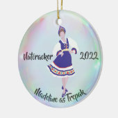 Personalisierter Nutcracker - Trepak/Russisch Keramik Ornament (Links)