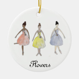 Personalisierter Nutcracker Waltz der Blume Keramik Ornament