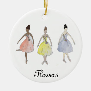 Personalisierter Nutcracker Waltz der Blume Keramik Ornament