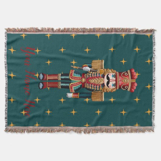 Personalisierter Nutcracker Weihnachtsfest Decke (Vorderseite)