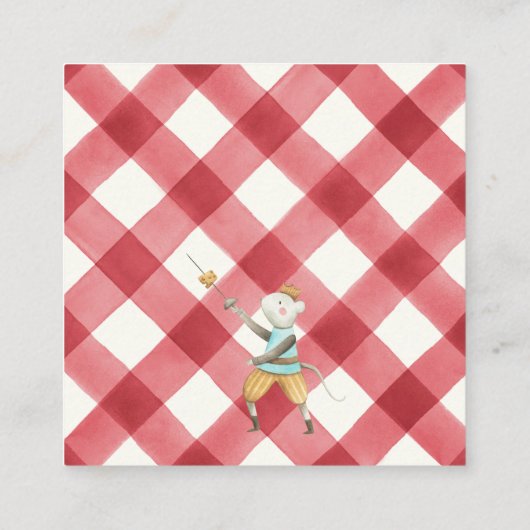 Personalisierter Nutcracker Weihnachtsgeschenk Begleitkarte (Rückseite)