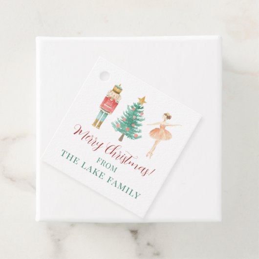 Personalisierter Nutcracker Weihnachtsgeschenk Geschenkanhänger (Beispiel)