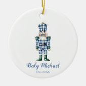 Personalisierter Nutcracker Weihnachtsjunge Keramik Ornament (Vorne)