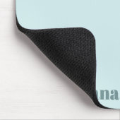 Personalisierter Nymphensittich mit Weihnachtsmann Mousepad (Ecke)