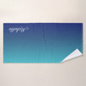 Personalisierter Ober-Farbverlauf Badehandtuch (Badehandtuch)