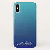 Personalisierter Ober-Farbverlauf Case-Mate iPhone Hülle (Rückseite)