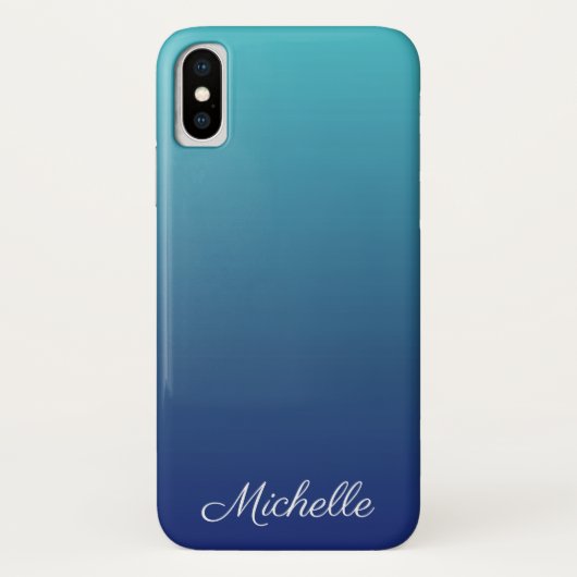 Personalisierter Ober-Farbverlauf Case-Mate iPhone Hülle (Rückseite)
