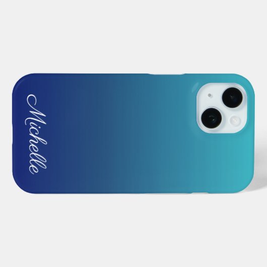 Personalisierter Ober-Farbverlauf Case-Mate iPhone Hülle (Rückseite (Horizontal))