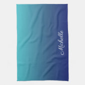 Personalisierter Ober-Farbverlauf Geschirrtuch (Vertikal)