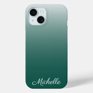 Personalisierter Ober-Farbverlauf grün Case-Mate iPhone Hülle