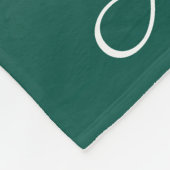 Personalisierter Ober-Farbverlauf grün Fleecedecke (Ecke)