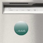 Personalisierter Ober-Farbverlauf grün Magnet (In Situ (Geschirrspüler))