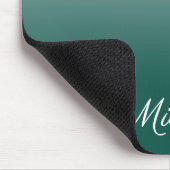 Personalisierter Ober-Farbverlauf grün Mousepad (Ecke)