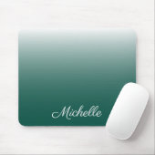Personalisierter Ober-Farbverlauf grün Mousepad (Mit Mouse)