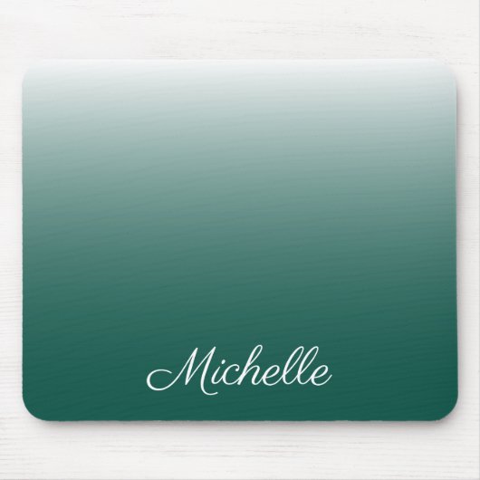 Personalisierter Ober-Farbverlauf grün Mousepad (Vorne)