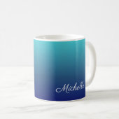 Personalisierter Ober-Farbverlauf Kaffeetasse (VorderseiteRechts)