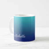 Personalisierter Ober-Farbverlauf Kaffeetasse (Vorderseite Links)