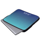 Personalisierter Ober-Farbverlauf Laptopschutzhülle (Vorne Knopf)