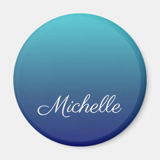 Personalisierter Ober-Farbverlauf Magnet (Vorne)