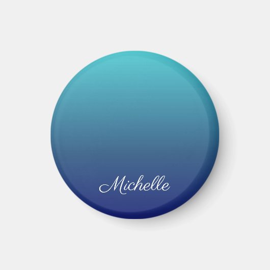 Personalisierter Ober-Farbverlauf Magnet (Vorne)