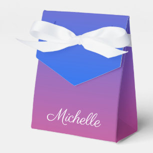 Personalisierter Ober-und Rosa-Ober-Farbverlauf Geschenkschachtel