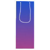 Personalisierter Ober-und Rosa-Ober-Farbverlauf Geschenktüte Für Weinflaschen (Vorderseite)