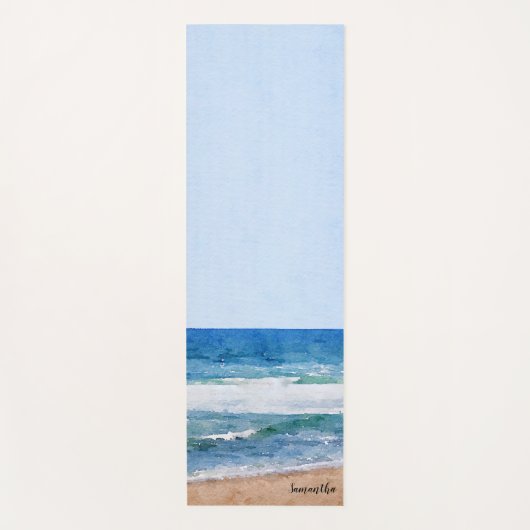 Personalisierter Ocean Beach Yogamatte (Vorderseite)