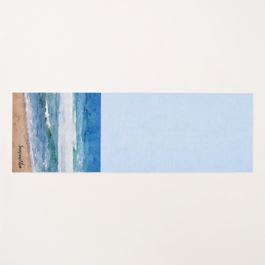 Personalisierter Ocean Beach Yogamatte (Vorderseite (Horizontal))