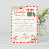 Personalisierter Offizieller Elf Abschiedsbrief fü Einladung (Stehend Vorderseite)