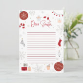 Personalisierter Offizieller Nordpol-Brief an den Einladung (Stehend Vorderseite)