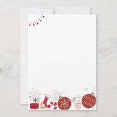 Personalisierter Offizieller Nordpol-Brief an den  Einladung (Rückseite)