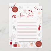 Personalisierter Offizieller Nordpol-Brief an den Einladung (Vorne/Hinten)