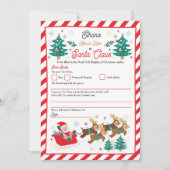 Personalisierter Offizieller Nordpol-Brief an den  Einladung (Vorderseite)