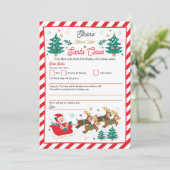 Personalisierter Offizieller Nordpol-Brief an den  Einladung (Stehend Vorderseite)