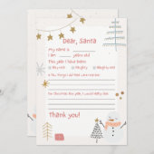 Personalisierter Offizieller Nordpol-Brief an den Einladung (Vorne/Hinten)