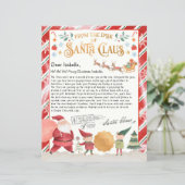 Personalisierter Offizieller Nordpol-Brief vom San (Stehend Vorderseite)