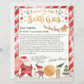 Personalisierter Offizieller Nordpol-Brief vom San (Vorderseite)