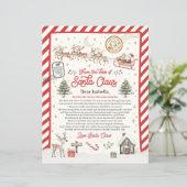 Personalisierter Offizieller Nordpol-Brief vom San (Stehend Vorderseite)