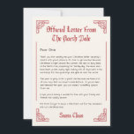 Personalisierter Offizieller Nordpol-Brief vom San Einladung<br><div class="desc">Vom Schreibtisch des Weihnachtsmannes | Weihnachtsbriefe vom Weihnachtsmann sind unvollständig ohne einen richtigen Buchstaben. Bestellen Sie einen authentischen handschriftlichen Brief vom Nordpol. Sowohl Mrs. Clause als auch Santa freuen sich, wenn sie sich an Ihr Kind wenden, um es lassen, ob es auf der unanständigen oder netten Liste ist. Sie machen...</div>