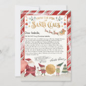 Personalisierter Offizieller Nordpol-Brief vom San Einladung (Vorderseite)