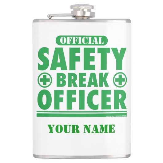 Personalisierter Offizieller Sicherheitspatent Flachmann (Vorderseite)