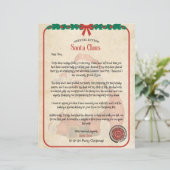 Personalisierter Offizieller Weihnachtsbrief für K (Stehend Vorderseite)