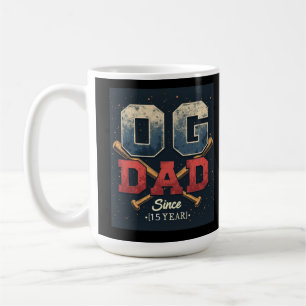 Personalisierter OG Dad Vintage Baseball zum Vater Kaffeetasse